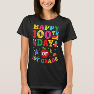 100 Tage der Schule 1. Klasse Kinder Mädchen Junge T-Shirt