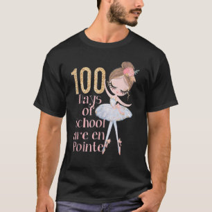 100 Tage der Schule Ballerina Dancer Outfit Girls  T-Shirt