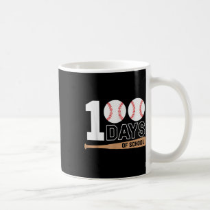 100 Tage der Schule Baseball 100. Schultag Kaffeetasse