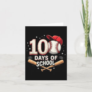 100 Tage der Schule Baseball 100. Schultag Karte