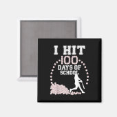 100 Tage der Schule Baseball 100. Schultag Magnet (Vorderseite/Rückseite)