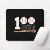 100 Tage der Schule Baseball 100. Schultag Mousepad (Mit Mouse)