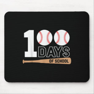 100 Tage der Schule Baseball 100. Schultag Mousepad