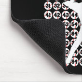 100 Tage der Schule Baseball 100. Schultag Mousepad (Ecke)