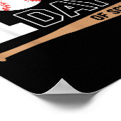 100 Tage der Schule Baseball 100. Schultag Poster (Ecke)