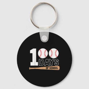 100 Tage der Schule Baseball 100. Schultag Schlüsselanhänger