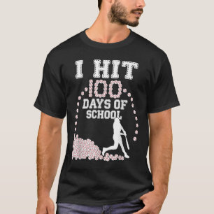 100 Tage der Schule Baseball 100. Schultag T-Shirt