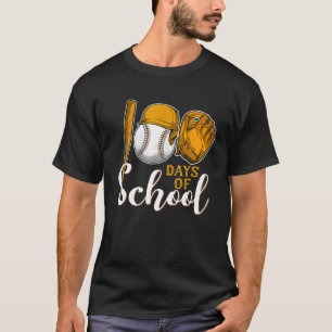 100 Tage der Schule Baseball 100. Schultag T-Shirt