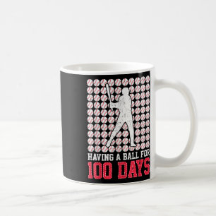100 Tage der Schule Baseball 100 Tage für Jungen Kaffeetasse