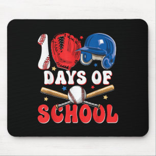 100 Tage der Schule Baseball 100 Tage für Jungen Mousepad