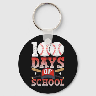 100 Tage der Schule Baseball 100 Tage für Student Schlüsselanhänger