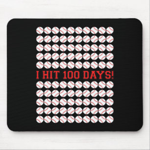100 Tage der Schule Baseball 100 Tage Geschenke Mousepad