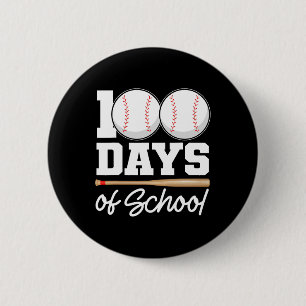 100 Tage der Schule Baseball 100 Tage Gym Button