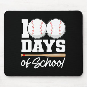 100 Tage der Schule Baseball 100 Tage Gym Mousepad