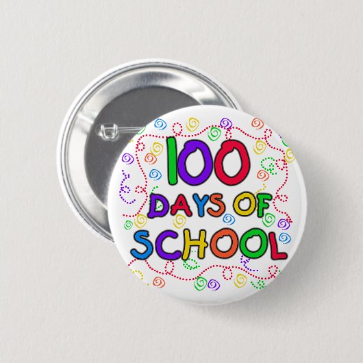 100 Tage der Schule Confetti Button (Vorne & Hinten)