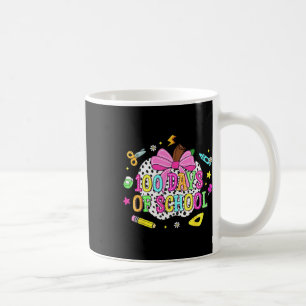 100 Tage der Schule Coquette Bow Apfel 100. Tag Kaffeetasse