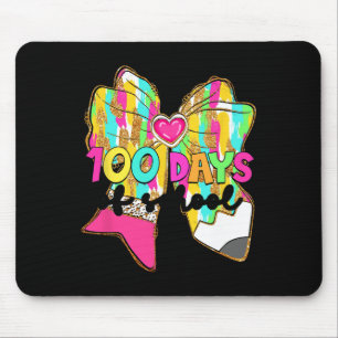 100 Tage der Schule Coquette Bow Stift 100. Tag T Mousepad