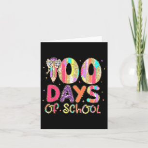 100 Tage der Schule Coquette Stift Bow Lehrer Gi Karte