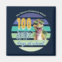 100 Tage der Schule Dinosaurier Mit Monogramm