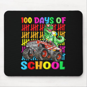 100 Tage der Schule Dinosaurier Monster Truck 100t Mousepad