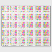 100 Tage der Schule farbenfrohe Tally Mark Geschenkpapier (Flach)