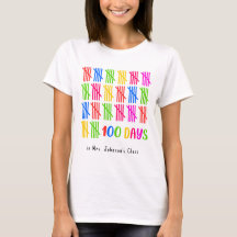 100 Tage der Schule farbenfrohe Tally Mark