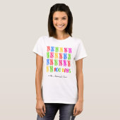 100 Tage der Schule farbenfrohe Tally Mark T-Shirt (Vorne ganz)