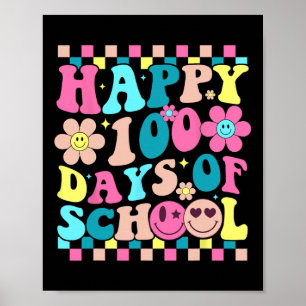100 Tage der Schule glücklich 100. Tag der Schule  Poster