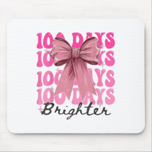 100 Tage der Schule Mädchen Coquette Bow 100. Tag Mousepad