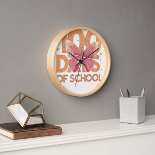100 Tage der Schule Mädchen Coquette Bow 100. Tag  Uhr
