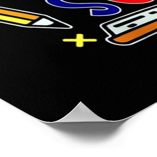 100 Tage der Schule Poster (Ecke)