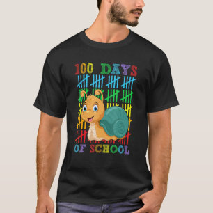 100 Tage der Schule Schnecken Mädchen 100. Tag Sch T-Shirt