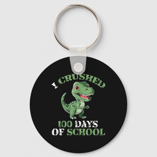 100 Tage der Schule Tyrannosaurus 100. Schlüsselanhänger (Vorderseite)