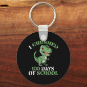 100 Tage der Schule Tyrannosaurus 100. Schlüsselanhänger (Vorderseite)