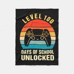 100 Tage der Schule, ungesperrte Gamer-Videospiele Fleecedecke