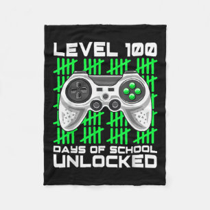 100 Tage der Schule, ungesperrte Gamer-Videospiele Fleecedecke