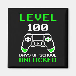 100 Tage der Schule, ungesperrte Gamer-Videospiele Magnet