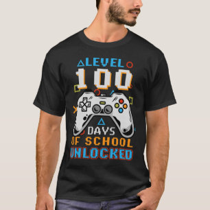 100 Tage der Schule ungesperrte Video Gamer Studen T-Shirt
