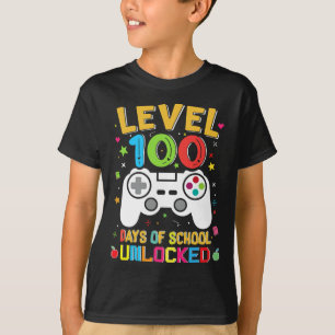 100 Tage der Schule, ungezähmt Gamer 100. Tag der T-Shirt