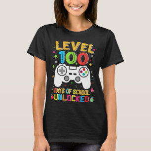 100 Tage der Schule, ungezähmt Gamer 100. Tag der  T-Shirt