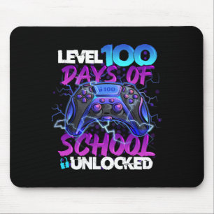 100 Tage der Schule unverschlossen Gamer Boy Girl Mousepad