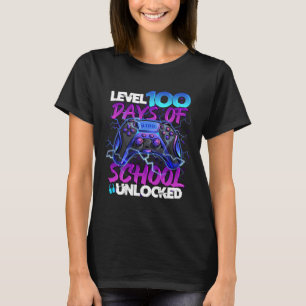 100 Tage der Schule unverschlossen Gamer Boy Girl  T-Shirt