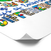 100 Tage der Übernahme von Differenzen Autismus 10 Poster (Ecke)