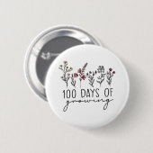100 Tage der wachsenden Pflanze Button (Vorne & Hinten)