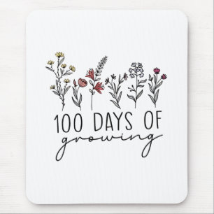 100 Tage der wachsenden Pflanze Mousepad
