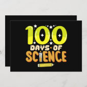 100 Tage der Wissenschaft 100. Schullehrer Einladung (Vorne/Hinten)
