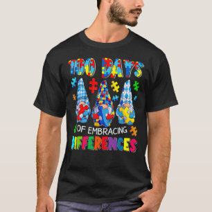 100 Tage des Akzeptierens von Unterschieden Autism T-Shirt