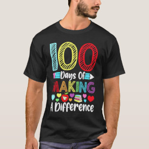 100 Tage des Andersmachens Kindergarten Schule T-Shirt