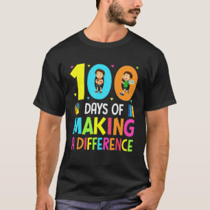100 Tage Des Bewirkens 100. Schultag T-Shirt