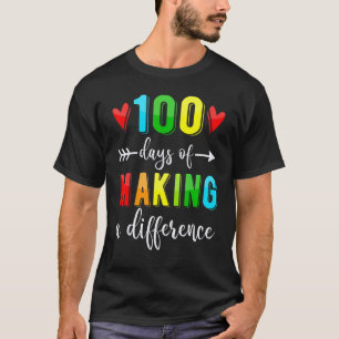 100 Tage des Bewirkens 100. Tag Schul-T T-Shirt